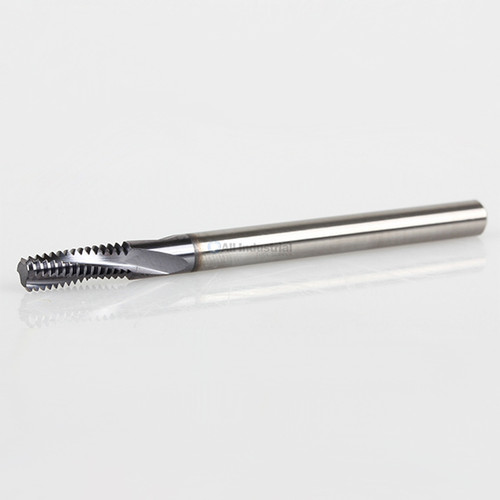 YG1 TE420 | UN 1/4" - 28 Size x 0.500" Thread Length x 3/16" Shank x 2-1/2" OAL x 15 Degree Helix Angle 3 Flute TiAN Coated Carbide TE Helical Flute Thread Mill