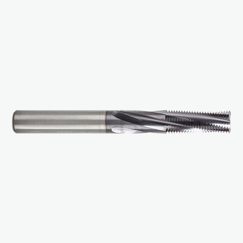 YG1 TE570 | 1/2-24 Helical Flute Solid Carbide Thread Mill 60 Degree TiAlN Coated