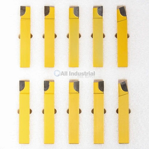 All Industrial 19880 | 20pc 3/4" C2 & C6 Carbide-Tipped Lathe Tool Bit Set Single Point Brazed