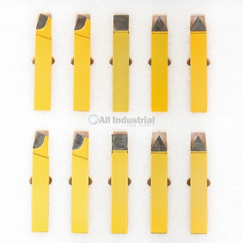 All Industrial 19880 | 20pc 3/4" C2 & C6 Carbide-Tipped Lathe Tool Bit Set Single Point Brazed