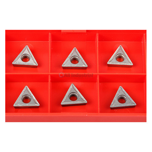 All Industrial 20210 | TCMT C6 Uncoated Carbide Inserts for 1/4" & 5/16" Turning Tools 10/Pk