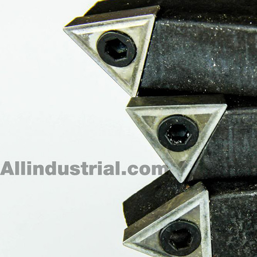 All Industrial 19920 | 5pc 1/4" Shank Indexable Turning Tool Holder with C6 Carbide TCMT Inserts (Chipbreaker)