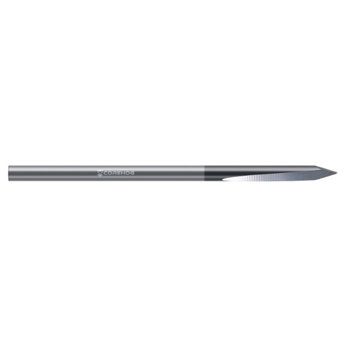 CoreHog C29713 | 0.1935" Drill Diameter x 0.1935" Shank x 4.000" (4) OAL 2 Flute Uncoated Solid Carbide Spade Drill