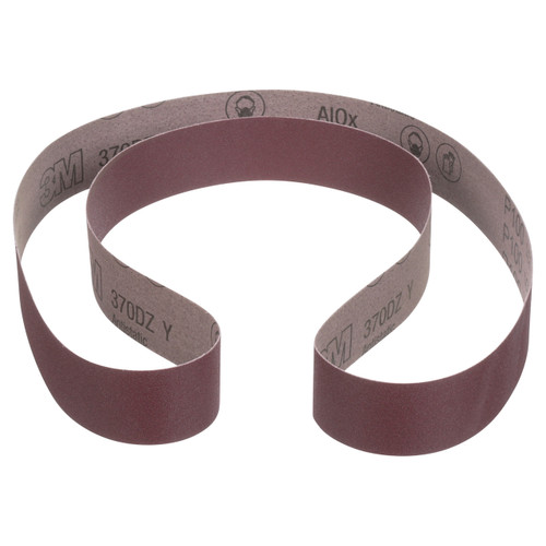 3M 7010326532 | 370DZ x 80 Grit x 91.000" OAL Aluminum Oxide Cloth Belt