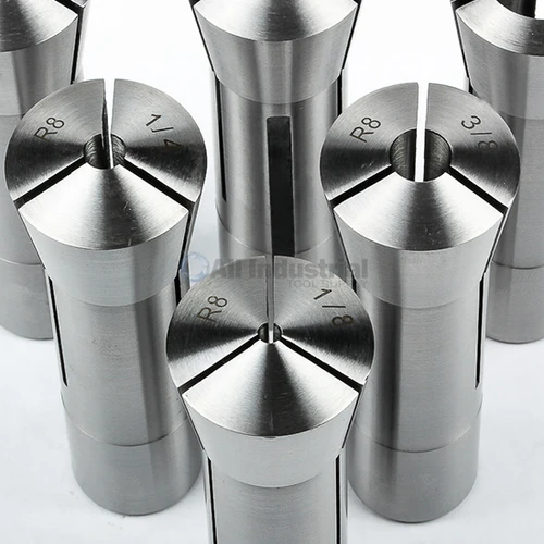 All Industrial 41047 | 6pc High Precision R8 Collet Set Fractional 1/8" to 3/4" (1/8", 1/4", 3/8", 1/2", 5/8", & 3/4" collets)