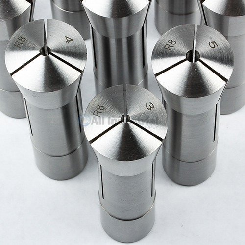 All Industrial 41056 | 12pc R8 Collet Set Metric 3mm to 22mm High Precsion for Bridgeport 12pc