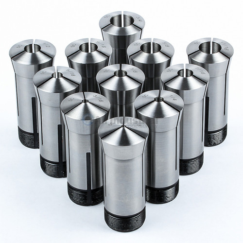 All Industrial 41181 | 5C Round Collet 11pc Set 1/8-3/4" X 16ths Tooling for Lathes & Fixtures CNC