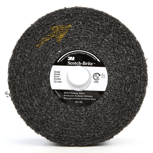 3M 7000120809 Scotch-Brite 8 inch coarse silicon carbide multi-finishing convolute wheel with center hole for metal finishing