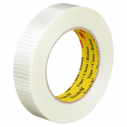 3M 7000096085 | Scotch 3.000" Size x 54.680yd OAL x 0.980" Width Polypropylene Film 8959 Filament Tape - Transparent