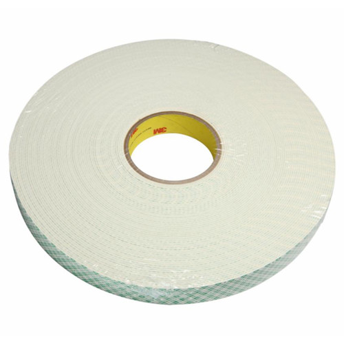 3M 7010369076 | 36.000yd Overall Length x 0.750" Width x 62.000mil Baking Thickness Urethane 4116 General Purpose Foam Tape - Natural