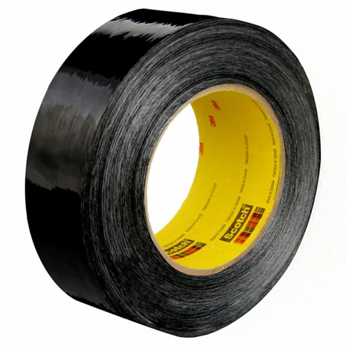 3M 7000138272 | Scotch 3.000" Size x 60.140yd OAL x 1.880" Width Polyester Film 890MSR Filament Tape - Black