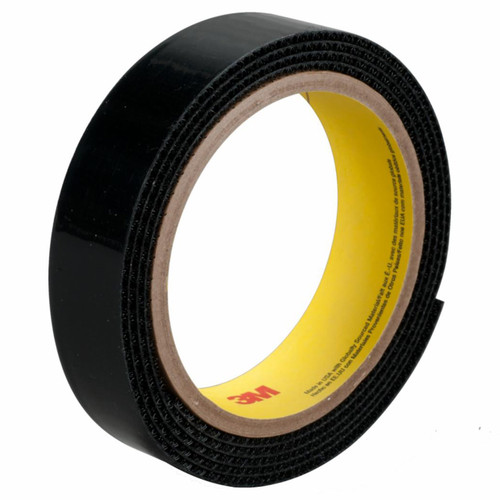 3M 7000051785 | 50.000yd Overall Length x 2.000" Width x 0.08mm Thickness SJ3419FR Hook & Loop Fastener - Black