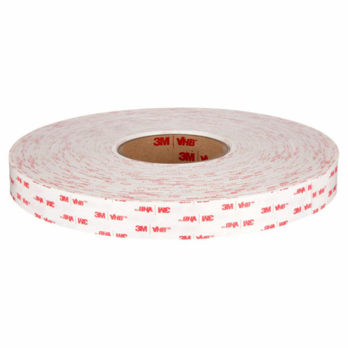 3M 7000123448 | 3.000" Size x 72.000yd Overall Length x 0.750" Width x 3.000mil Baking Thickness Acrylic Foam 4920 VHB Tape - White