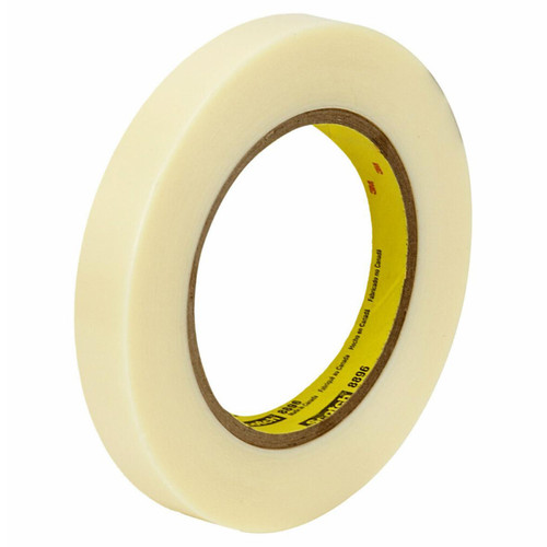 3M 7000124319 | Scotch 3.000" Size x 120.300yd OAL x 0.700" Width Polypropylene Film 8896 Filament Tape - Ivory