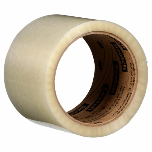 3M 7010374972 | 3.000" Size x 54.680yd OAL x 2.830" Width x 1.200mil Baking Thickness Polypropylene Film 371 Box Sealing Tape - Transparent