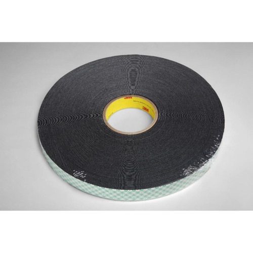 3M 7000123320 | 72.000yd Overall Length x 1.000" Width x 0.08mm Thickness Urethane 4052 General Purpose Foam Tape - Black