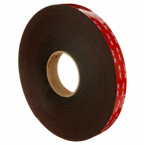 3M 7010535780 | VHB 3.000" Size x 72.000yd Overall Length x 0.375" Width Acrylic Foam 5962 VHB Tape - Black