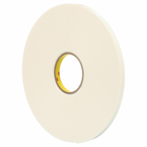 3M 7010292655 | 36.000yd Overall Length x 0.250" Width x 0.08mm Thickness Polyethylene 4466 General Purpose Foam Tape - White