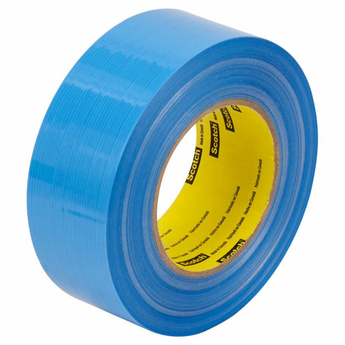 3M 7000123852 | Scotch 3.000" Size x 60.140yd OAL x 1.410" Width Polypropylene Film 8916V Filament Tape - Blue