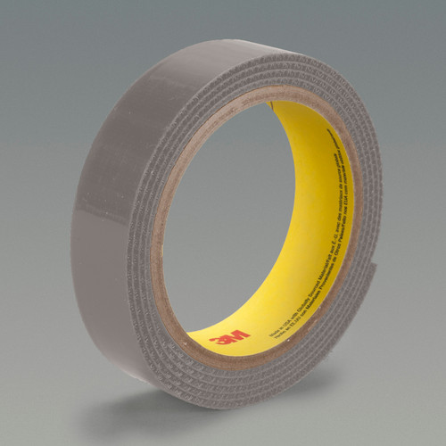 3M 7010341002 | 50.000yd Overall Length x 0.750" Width x 0.08mm Thickness SJ3419FR Hook & Loop Fastener - Slate Gray