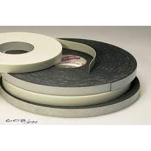 3M Double Coated Polyethylene Foam Tape 4462 Black, 1/32 Thick, 72 yd Length, 1/2 Width