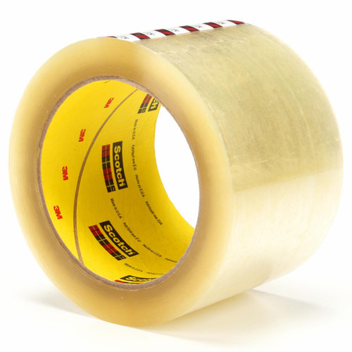 3M 7010375160 | 3.000" Size x 500.000yd Overall Length x 6.000" Width x 2.000mil Baking Thickness Polypropylene Film 375 Box Sealing Tape - Transparent