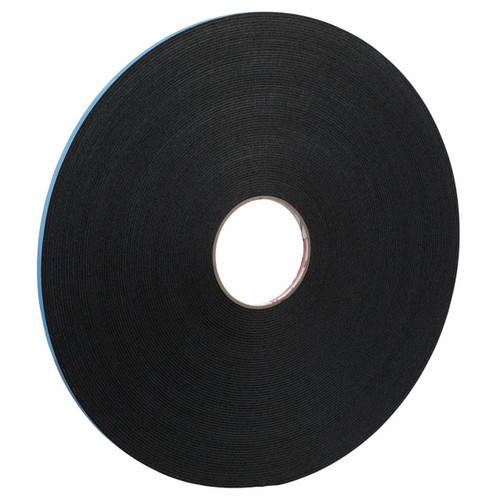 3M 7010337459 | Venture Tape 50.000yd Overall Length x 0.500" Width x 0.10mm Thickness Polyethylene Foam VG1216 General Purpose Foam Tape - Black