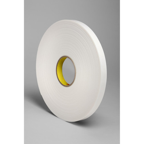 3M 7000123594 | 36.000yd OAL x 0.800" Width x 55.850mil Baking Thickness Polyethylene 4466 General Purpose Foam Tape - White