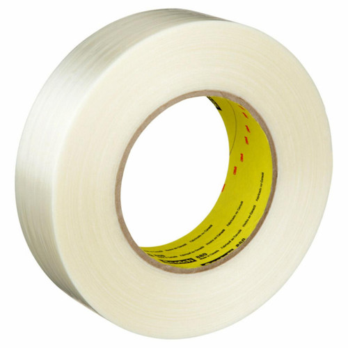 3M 7000123810 | Scotch 3.000" Size x 60.140yd OAL x 1.410" Width Polypropylene Film 880 Filament Tape - Transparent