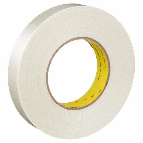 3M 7000124628 | Scotch 3.000" Size x 60.140yd OAL x 1.410" Width Polyester Film 890MSR Filament Tape - Transparent