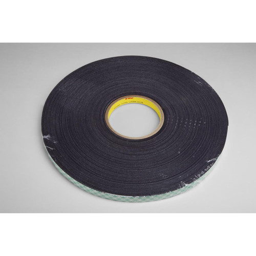 3M 7000123324 | 36.000yd Overall Length x 0.500" Width x 55.850mil Baking Thickness Urethane 4056 General Purpose Foam Tape - Black