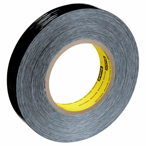 3M 7000124632 | Scotch 3.000" Size x 60.140yd OAL x 0.940" Width Polyester Film 890MSR Filament Tape - Black