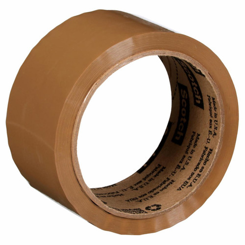 3M 7010374971 | 3.000" Size x 54.680yd OAL x 1.880" Width x 1.200mil Baking Thickness Polypropylene Film 371 Box Sealing Tape - Tan
