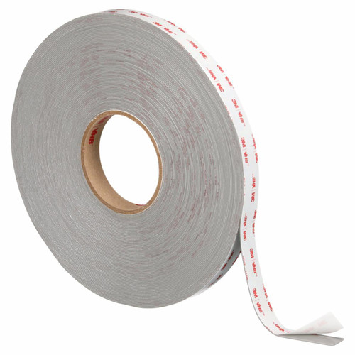 3M 7000123598 | 3.000" Size x 72.000yd Overall Length x 0.750" Width x 3.000mil Baking Thickness Acrylic Foam 4936 VHB Tape - Gray