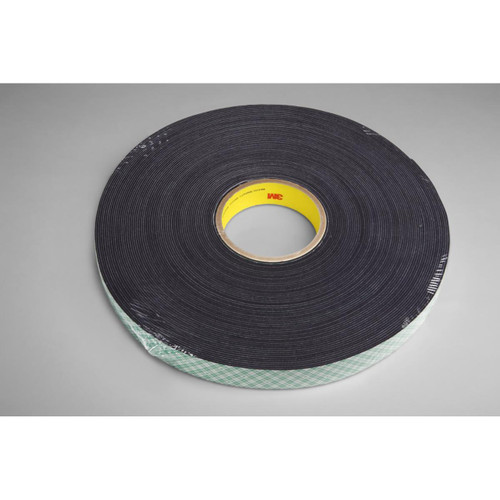 3M 7000123322 | 72.000yd Overall Length x 0.750" Width x 0.08mm Thickness Urethane 4052 General Purpose Foam Tape - Black