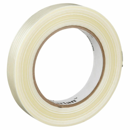 3M 7000028886 | Tartan 3.000" Size x 60.140yd OAL x 0.700" Width Polypropylene Film 8934 Filament Tape - Transparent