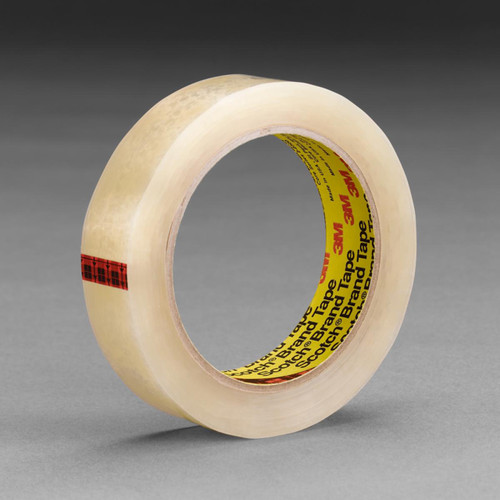 3M 7000001181 | 3.000" Size x 72.000yd Overall Length x 1.000" Width x 1.500mil Baking Thickness UPVC Film 600 Box Sealing Tape - Transparent