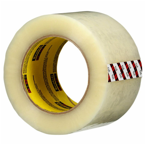 3M 7100266181 | 3.000" Size x 109.361yd OAL x 2.835" Width x 1.600mil Baking Thickness Polypropylene Film 373+ Box Sealing Tape - Transparent