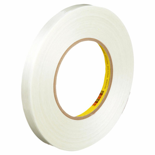 3M 7000124625 | Scotch 3.000" Size x 60.140yd OAL x 0.470" Width Polyester Film 890MSR Filament Tape - Transparent