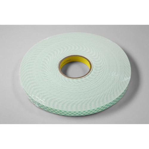 3M 7000123339 | 36.000yd OAL x 0.800" Width x 55.850mil Baking Thickness Urethane 4026W General Purpose Foam Tape - Off-white