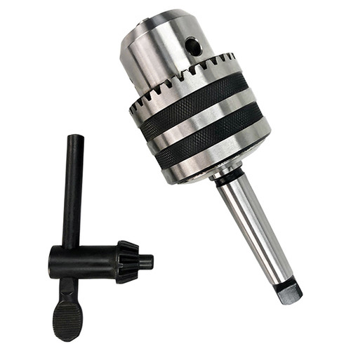 All Industrial 49818 | 3/8" JT2 Heavy Duty Ball Bearing Drill Chuck With Key & 2JT-3MT Tanged Arbor
