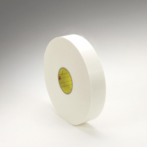 3M 7000123593 | 36.000yd Overall Length x 0.500" Width x 55.850mil Baking Thickness Polyethylene 4466 General Purpose Foam Tape - White