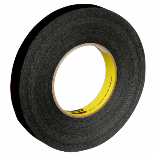 3M 7000048632 | Scotch 3.000" Size x 60.000yd Overall Length x 10.600mil Thickness x 0.750" Width Polyethylene/Saturated Crepe Paper 226 Masking Tape - Black