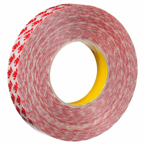 3M 7100225997 | 54.681yd OAL x 0.984" Width x 0.470mil Baking Thickness PET GPT-020F Double Sided Tape - Transparent