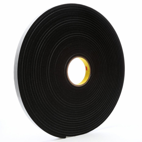 3M 7000047498 | 18.000yd OAL x 0.800" Width x 0.08mm Thickness Acrylic 4504 General Purpose Foam Tape - Black