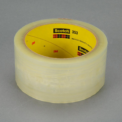 3M 7000123621 | 3.000" Size x 54.680yd OAL x 1.880" Width x 1.000mil Baking Thickness Polyester 353 Box Sealing Tape - Tan