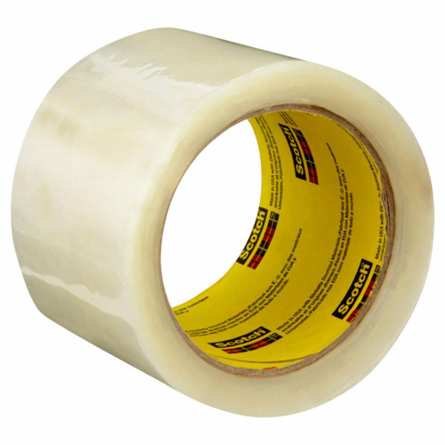 3M 7100266193 | 3.000" Size x 54.681yd OAL x 2.835" Width x 1.600mil Baking Thickness Polypropylene Film 373+ Box Sealing Tape - Transparent