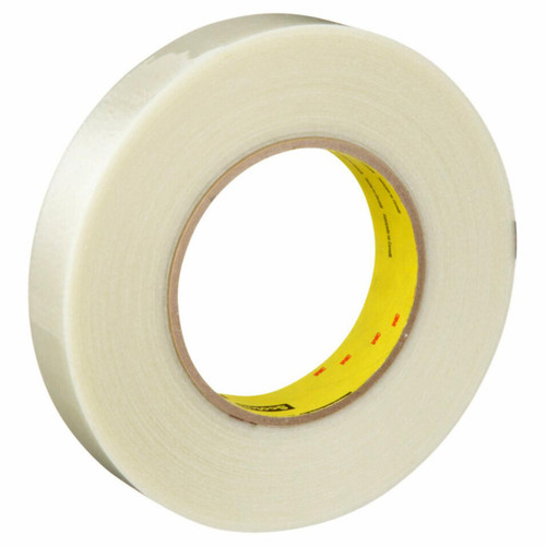 3M 7000124620 | Scotch 3.000" Size x 60.140yd OAL x 0.940" Width Polyester Film 8919MSR Filament Tape - Transparent