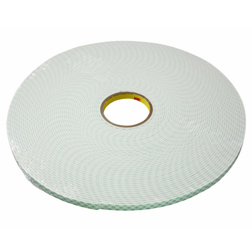 3M 7000144639 | 18.000yd Overall Length x 1.000" Width x 243.850mil Baking Thickness Urethane 4004 General Purpose Foam Tape - Off-white