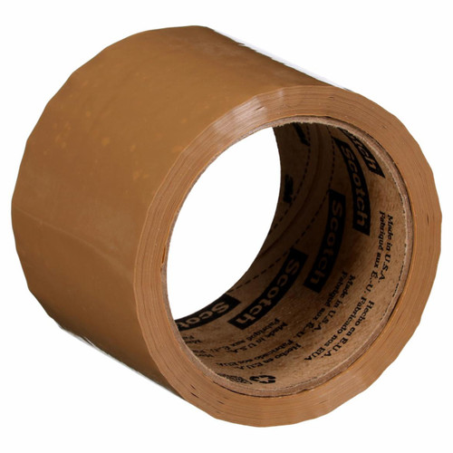 3M 7100298577 | 3.000" Size x 109.361yd OAL x 2.835" Width x 1.200mil Baking Thickness Polypropylene Film 371+ Box Sealing Tape - Tan